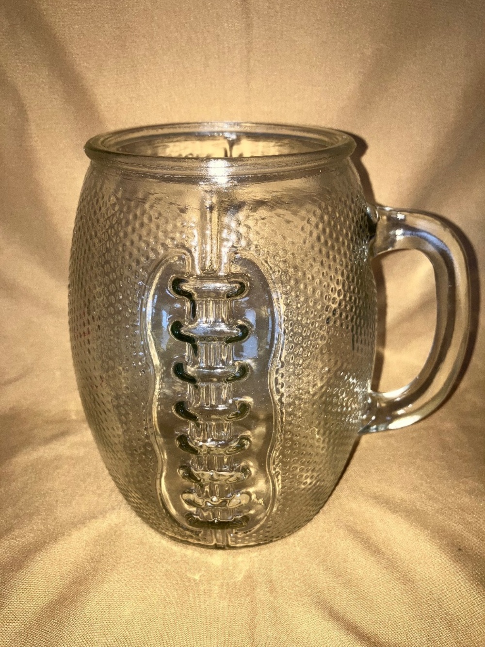 XL Football-Shaped Glass Mug Holds 38 oz (More than 2 Pints!)